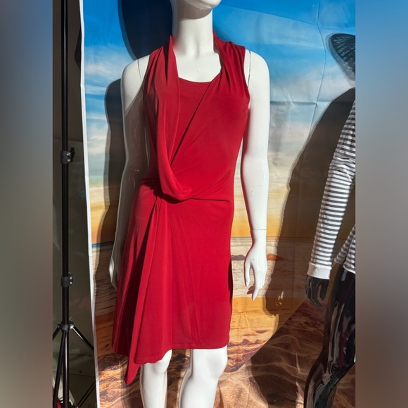 Michael Kors Midi Dress in Red Blaze - Picture 6 of 7